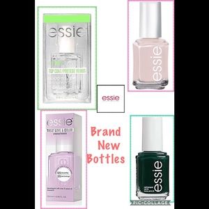 NEW*4 Essie Essentials*Strengthener, Top Coat & 2